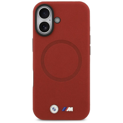 BMW M FW Metalinis Logotipas MagSafe dėklas iPhone 17 (raudonas)