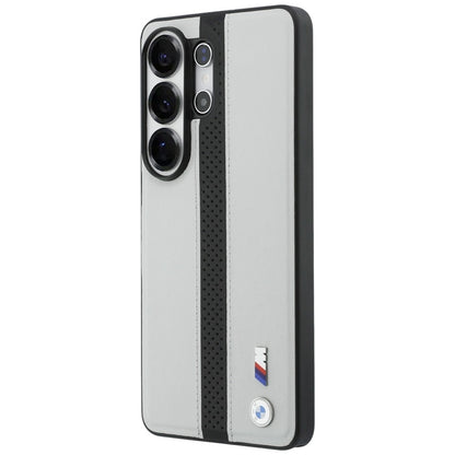 BMW M perforuota juostelės logotipo „MagSafe“ dėklas „Samsung Galaxy S26 Ultra“ (pilkos spalvos)