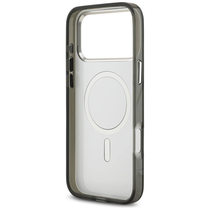 Karl Lagerfeld IML Aquarelle Karl & Choupette & Logo MagSafe - dėklas iPhone 17 Pro (juodas)