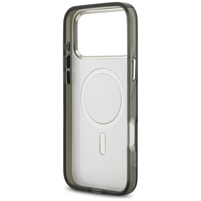 Karl Lagerfeld IML Aquarelle Karl & Choupette & Logo MagSafe - dėklas iPhone 17 Pro (juodas)