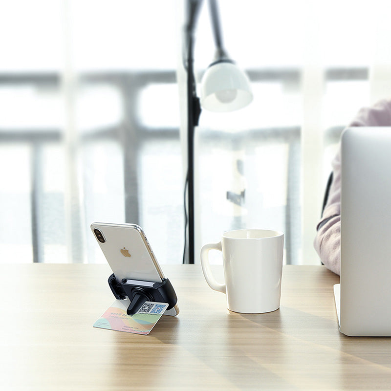 Crong Universal Smart Car Holder - Universalus automobilinis telefono laikiklis 4-6.7" (juodas)