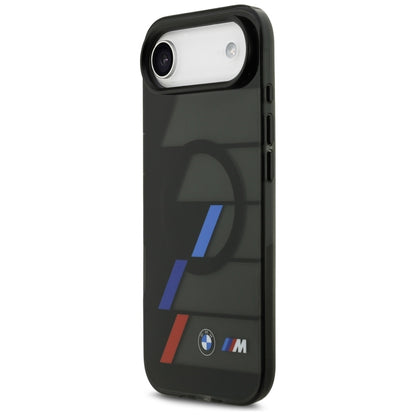 BMW M IML metaliniai mygtukai, trys spalvos, MagSafe – iPhone Air dėklas (juodas)
