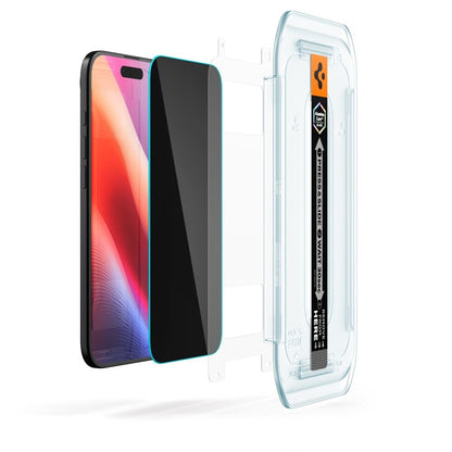 Spigen GLAS.TR EZ FIT Privatumo 2 vnt. - Grūdintas stiklas su privatumo filtru, skirtas iPhone Air