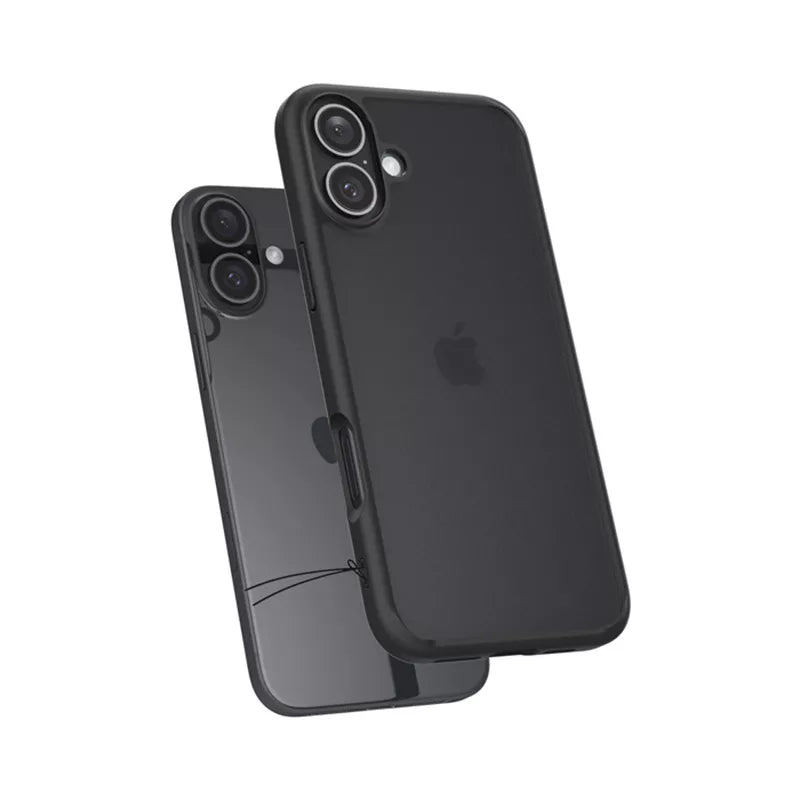 Spigen Ultra Hybrid – dėklas, skirtas iPhone 16 (Šaltai juoda)