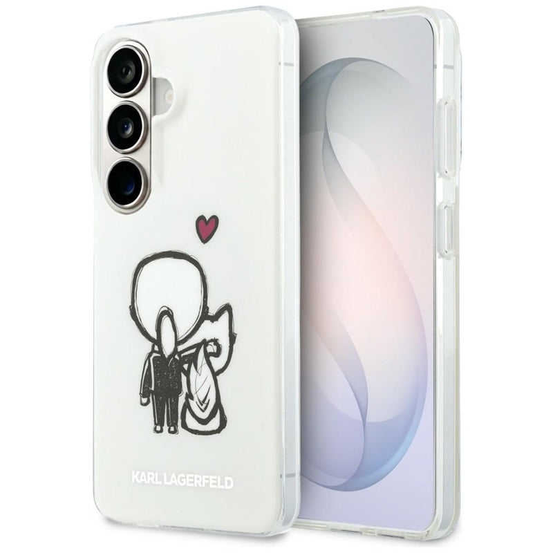 Karl Lagerfeld IML Karl & Choupette MagSafe - Samsung Galaxy S26 dėklas (skaidrus)