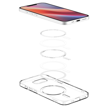 Spigen Liquid Crystal Mag MagSafe dėklas iPhone 17e / 16e (Skaidrus)