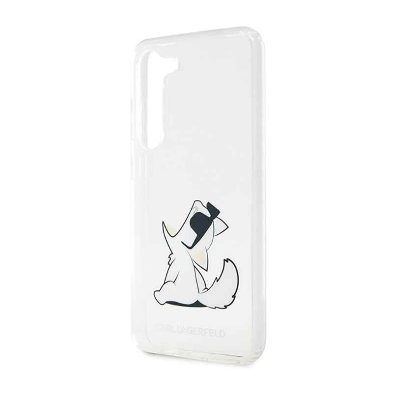Karl Lagerfeld Choupette Fun – dėklas, skirtas Samsung Galaxy S23+ (skaidrus)