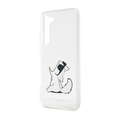 Karl Lagerfeld Choupette Fun – dėklas, skirtas Samsung Galaxy S23+ (skaidrus)