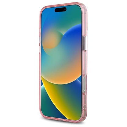 Karl Lagerfeld IML Monogram Karl & Choupette Galvutės MagSafe - Dėklas, skirtas iPhone 16 Pro (rožinis)