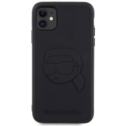 Karl Lagerfeld Rubber Karl Head 3D – Dėklas iPhone 11 (juodas)