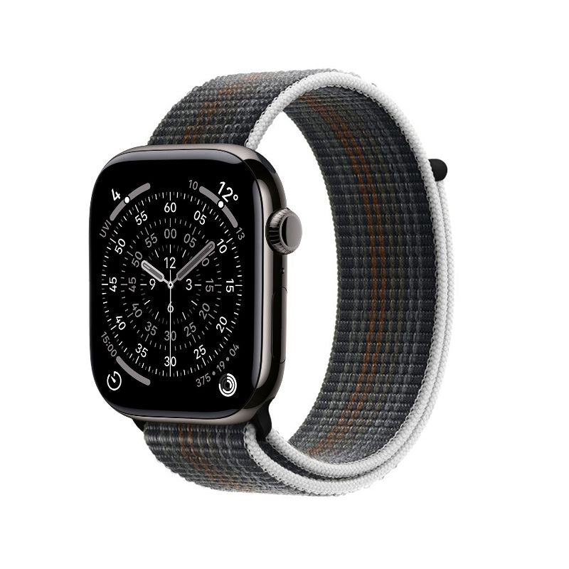 Crong Nailono sportinis dirželis, skirtas Apple Watch 44/45/46/49 mm (Midnight Run)