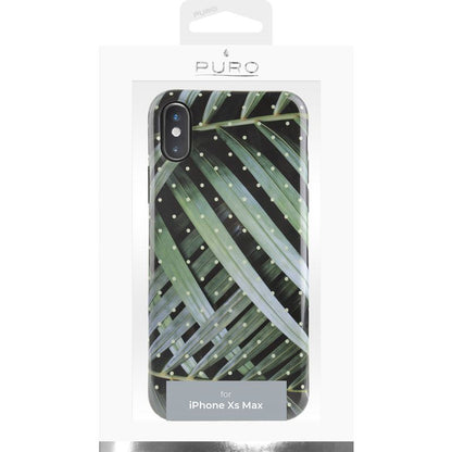 PURO Glam Tropical Leaves – dėklas, skirtas iPhone Xs Max (Brilliant Leaves)
