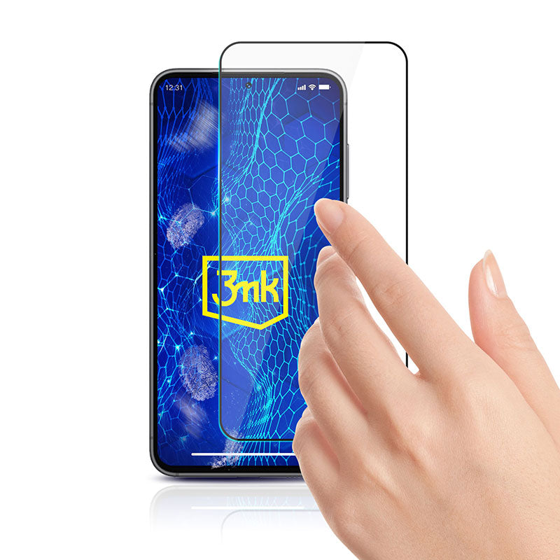 3mk HardGlass Max Lite – Grūdintas stiklas, skirtas Samsung Galaxy S24+ (Juoda)