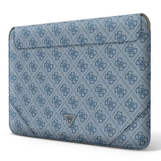 Guess 4G Uptown Triangle Logo Sleeve – Nešiojamojo kompiuterio dėklas 16 colių (mėlynas)