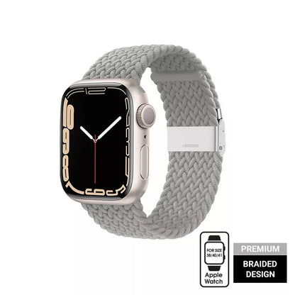 Crong Wave Band – Pinta apyrankė, skirta Apple Watch 38/40/41/42 mm (šviesiai pilka)