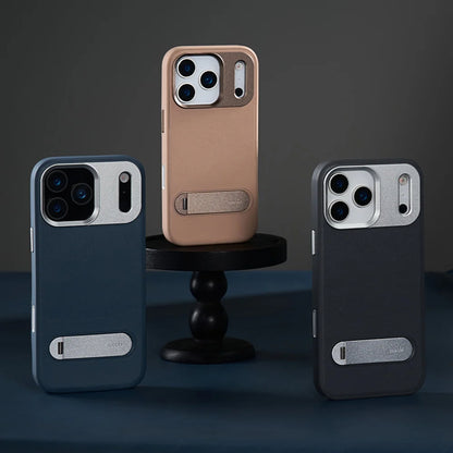 Moshi Kameleon MagSafe dėklas iPhone 17 Pro Max su stovėjimo funkcija (Midnight Gray)