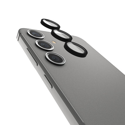 Case-Mate aliuminio žiedinis objektyvo apsauga – apsauginis stiklas, skirtas Samsung Galaxy S24+ kameros objektyvui (juoda)