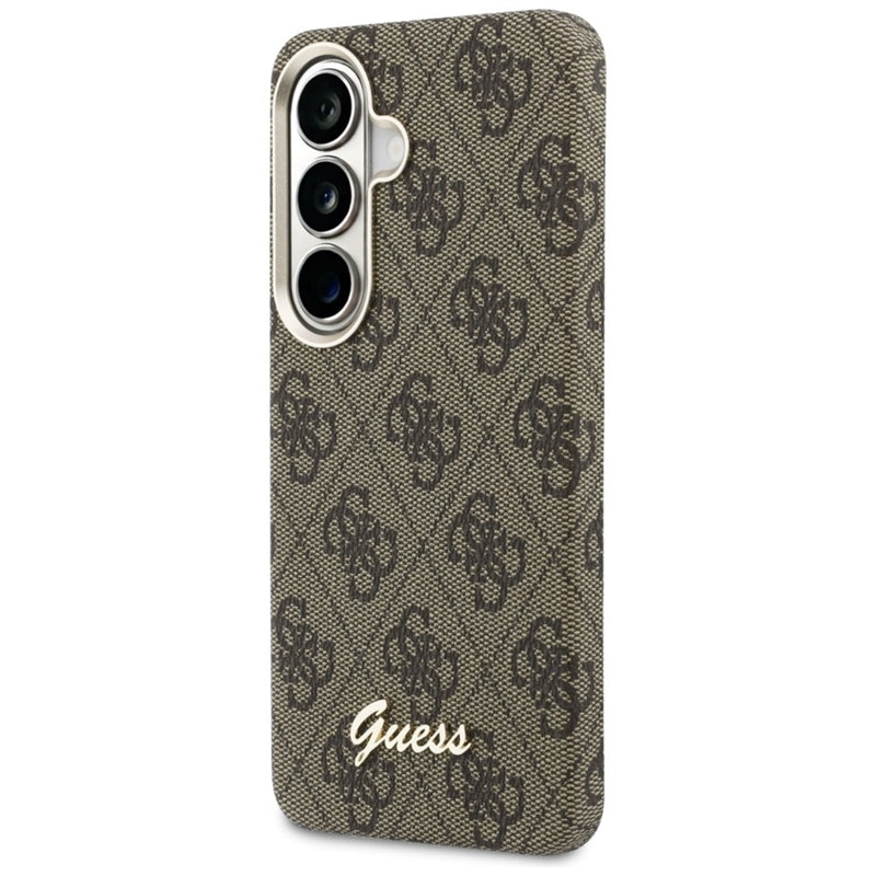 Guess 4G Script MagSafe dėklas - Samsung Galaxy S26 (Rudos)