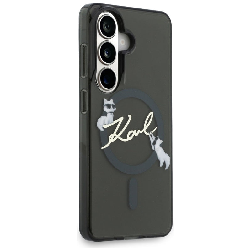 Karl Lagerfeld IML KC Script MagSafe dėklas - Samsung Galaxy S26+ (Juodas)