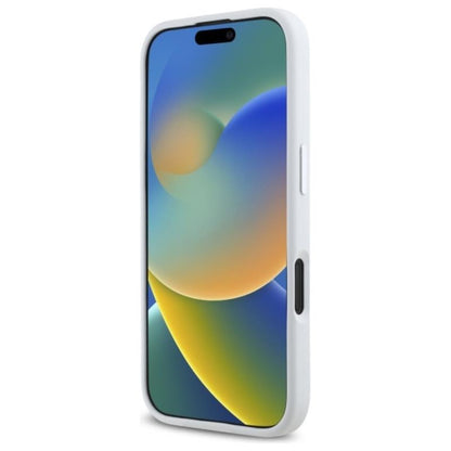 Karl Lagerfeld Silikoninis Šešėlis Metalinis Inicialas MagSafe – Dėklas skirtas iPhone 16 (baltas)