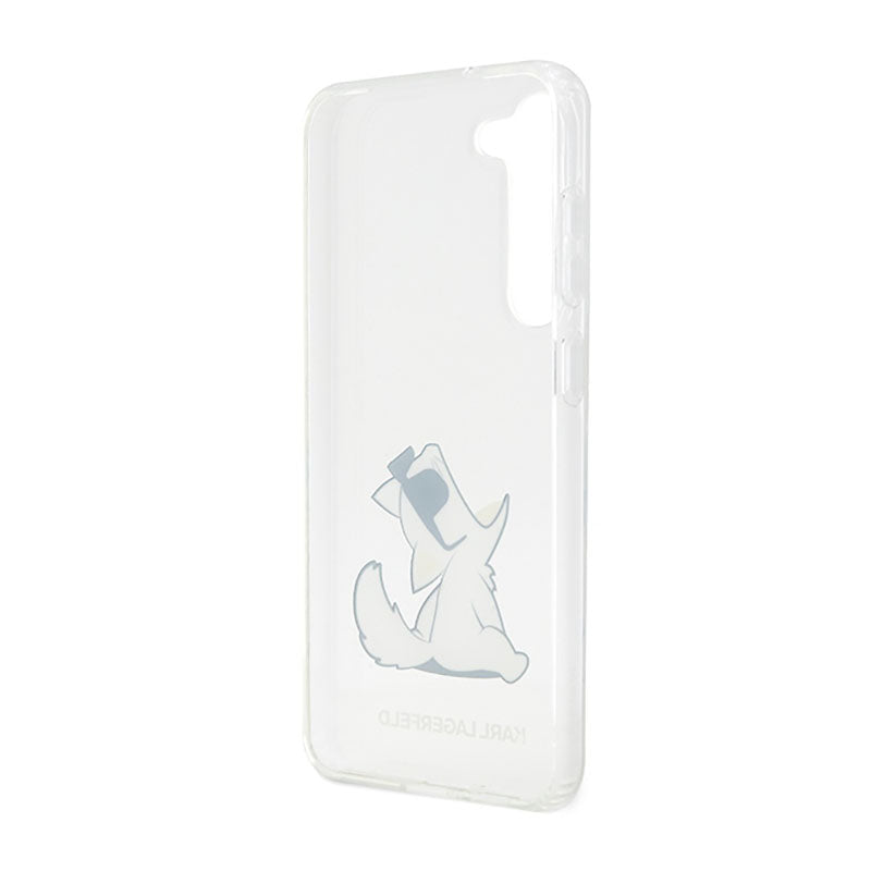 Karl Lagerfeld Choupette Fun – dėklas, skirtas Samsung Galaxy S23+ (skaidrus)
