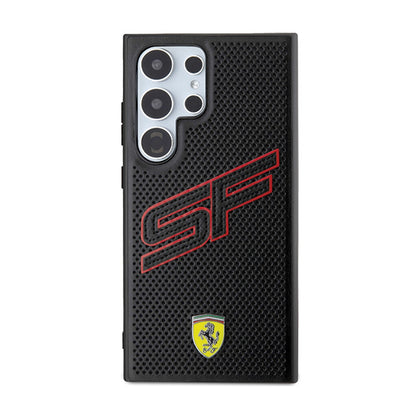 Ferrari Big SF Perforated – dėklas Samsung Galaxy S24 Ultra (juodas)