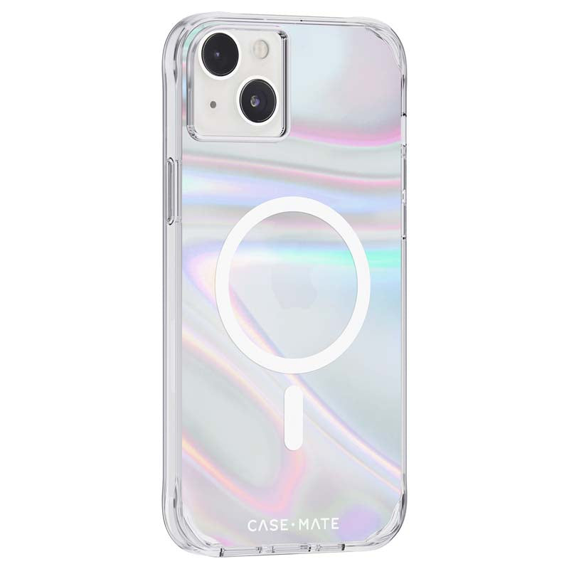 Case-Mate Soap Bubble MagSafe – dėklas iPhone 14 Plus (perlamutrinis)