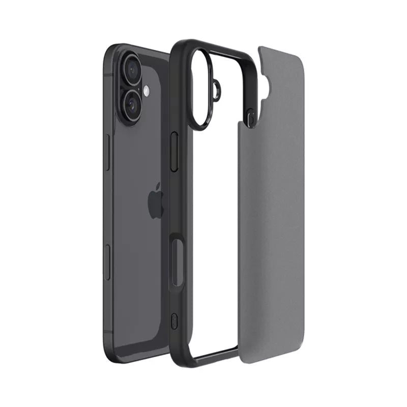 Spigen Ultra Hybrid – dėklas, skirtas iPhone 16 (Šaltai juoda)