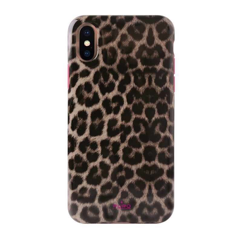 PURO Glam Leopard Cover – dėklas iPhone Xs / X (Leo 2)