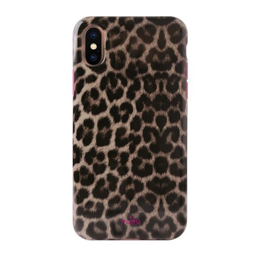 PURO Glam Leopard Cover – dėklas iPhone Xs / X (Leo 2)