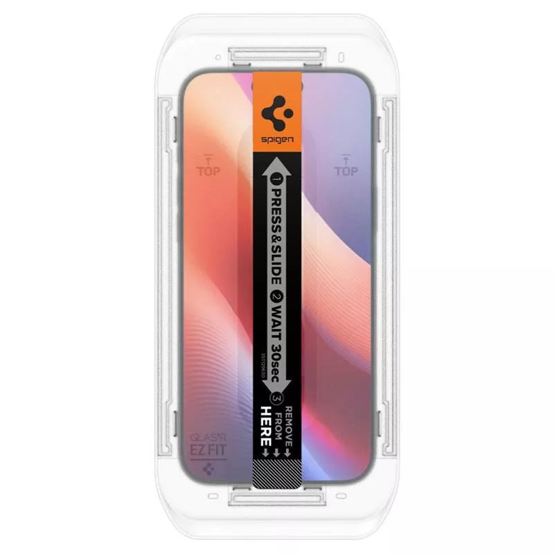 Spigen GLAS.TR EZ FIT Privacy – Grūdintas stiklas su privatumo filtru, skirtas iPhone 16 Pro