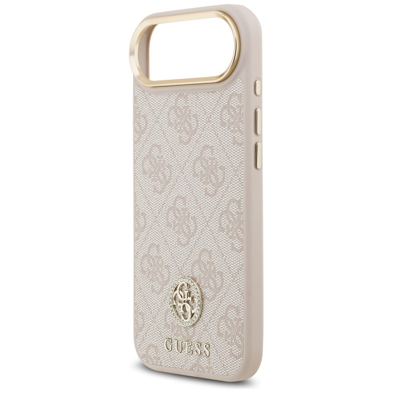Guess 4G Strass Logo MagSafe dėklas iPhone Air (Rožinis)