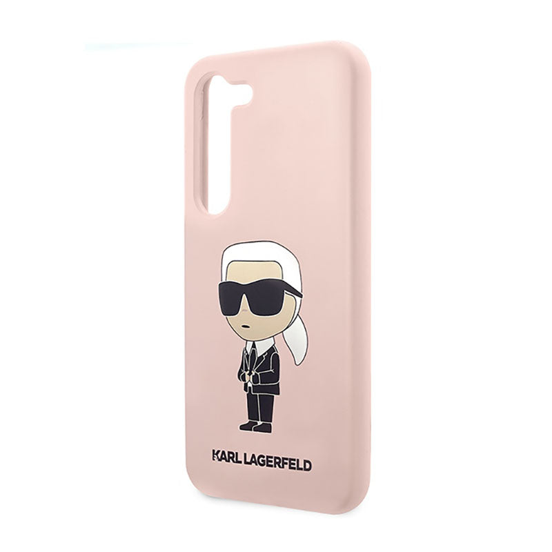 Karl Lagerfeld Silikoninis NFT Ikonik – dėklas Samsung Galaxy S23+ (rožinis)