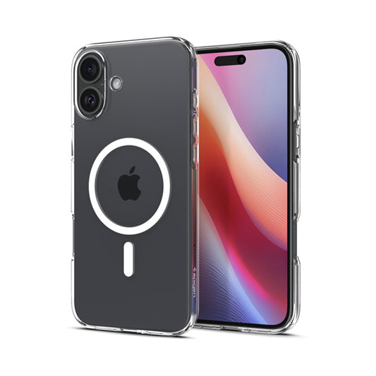 Spigen Liquid Crystal Mag MagSafe – dėklas, skirtas iPhone 16 Plus (skaidrus)