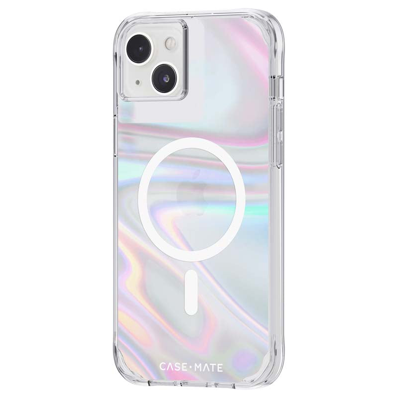 Case-Mate Soap Bubble MagSafe – dėklas iPhone 14 Plus (perlamutrinis)