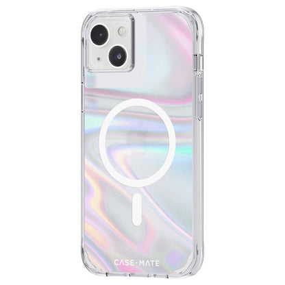 Case-Mate Soap Bubble MagSafe – dėklas iPhone 14 Plus (perlamutrinis)