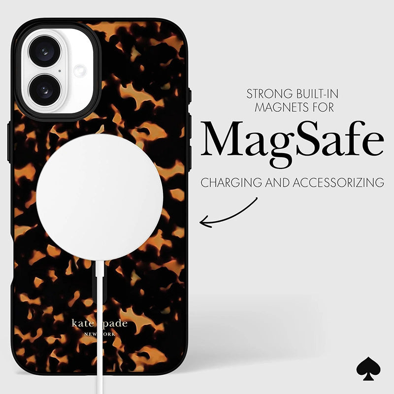 Kate Spade New York Protective MagSafe – dėklas iPhone 16 Plus (vėžlio šarvo raštas)
