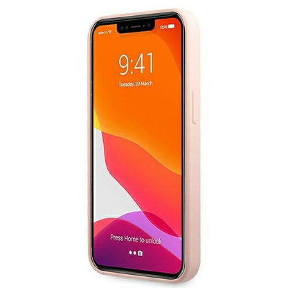 Karl Lagerfeld Silikoninis Karl & Choupette Magsafe – dėklas skirtas iPhone 13 (rožinis)