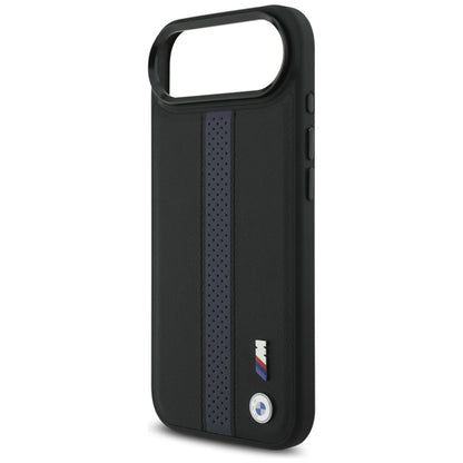 BMW M Perforated Stripe Logo MagSafe dėklas iPhone Air (mėlynas)
