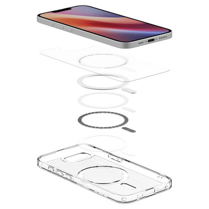 Spigen Ultra Hybrid Mag MagSafe dėklas, skirtas iPhone 17e / 16e (baltas)