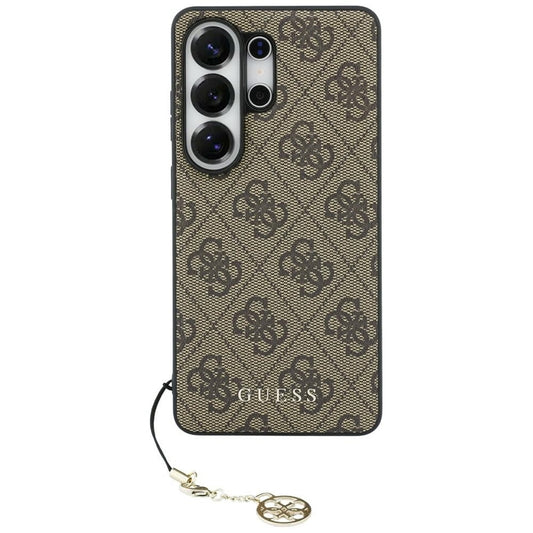 „Guess“ 4G Classic Logo Charm MagSafe dėklas – Samsung Galaxy S26 Ultra (rudas)