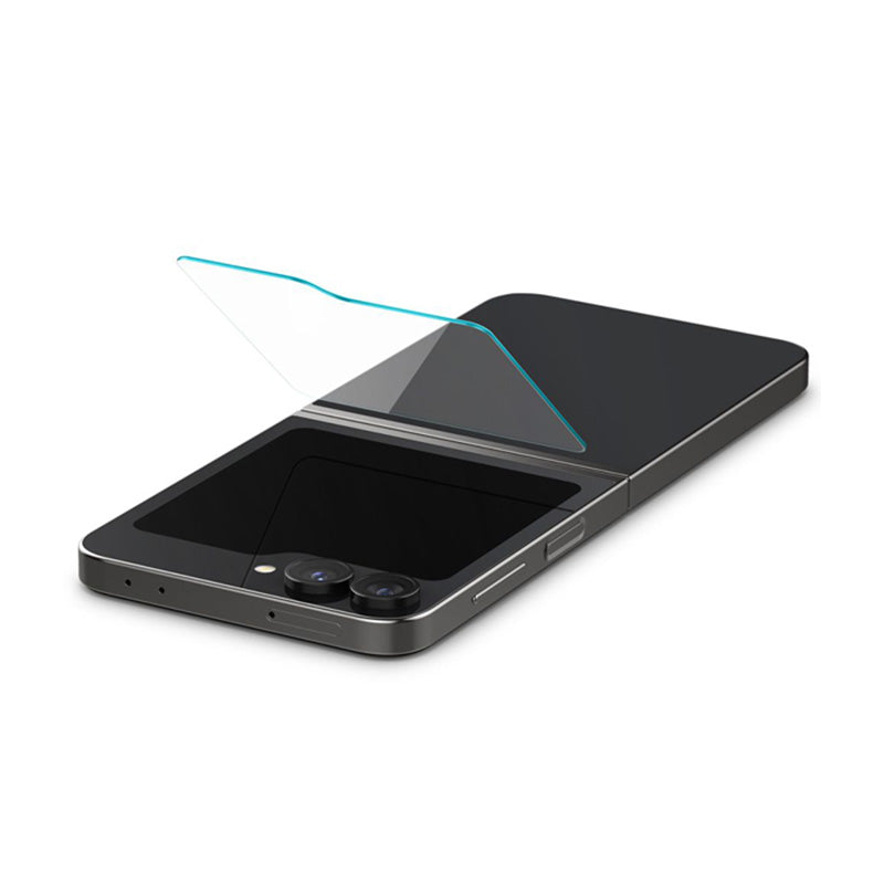 Spigen Glas.TR EZ Fit 2-Pack - Apsauginis grūdintas stiklas, skirtas Samsung Galaxy Z Flip 6 / 7 FE (2 vnt.)