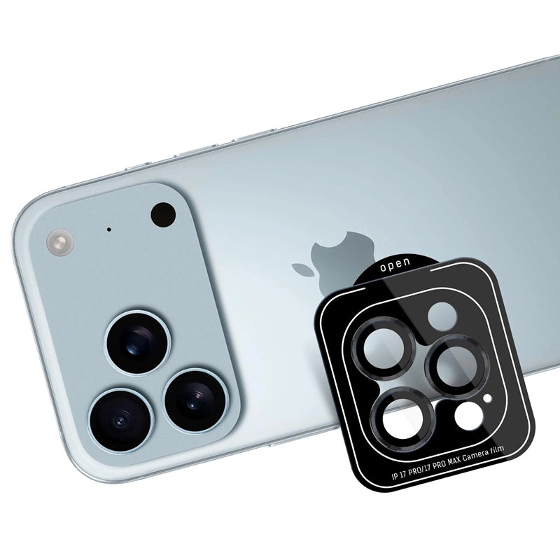 3mk Objektyvo Apsauga Pro - Grūdintas Stiklas Kamerai, skirtas iPhone 17 Pro / iPhone 17 Pro Max (Juodas)
