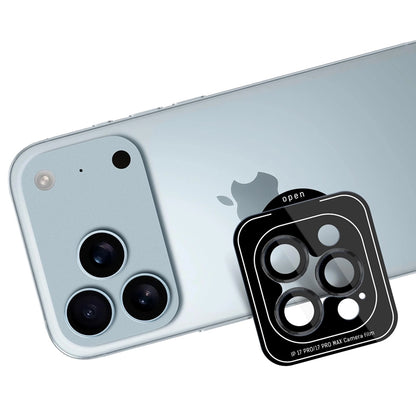 3mk Objektyvo Apsauga Pro - Grūdintas Stiklas Kamerai, skirtas iPhone 17 Pro / iPhone 17 Pro Max (Juodas)