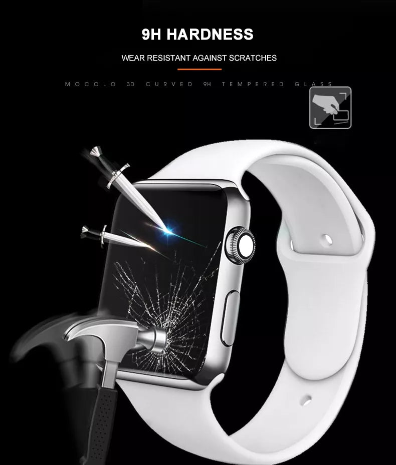 Mocolo 3D Glass Full Glue – Apsauginis stiklas, skirtas Apple Watch 7/8 41 mm ekranui