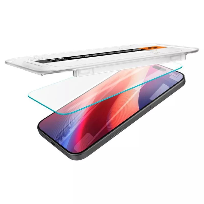 Spigen GLAS.TR EZ FIT Privacy – Grūdintas stiklas su privatumo filtru, skirtas iPhone 16 Pro