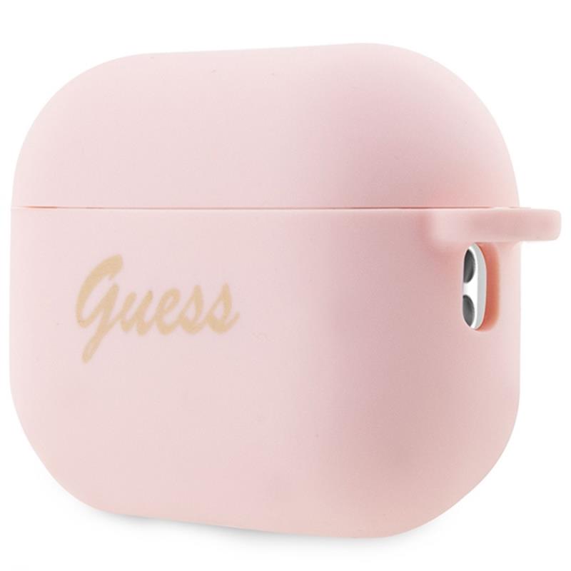 Guess silikoninis širdelės pakabukas – dėklas skirtas Apple AirPods Pro 2 (rožinė)
