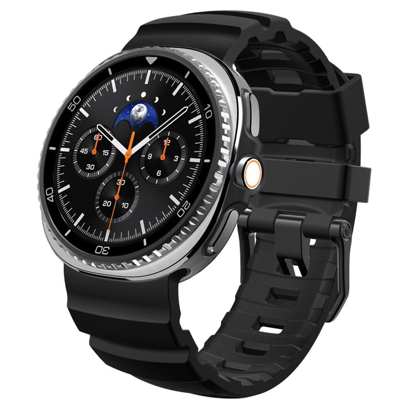Spigen WBS2 - Dirželis Samsung Galaxy Watch 8 / 8 Classic 40 / 44 / 46 mm (Juodas)