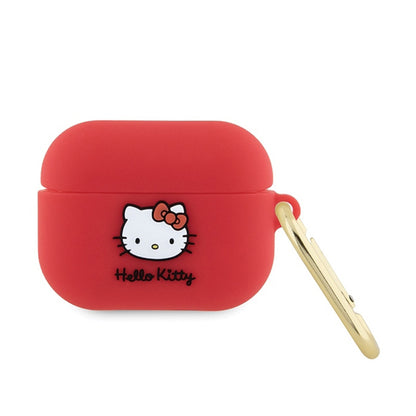 „Hello Kitty“ silikoninis 3D „Kitty“ galvutės dėklas, skirtas „AirPods Pro“ (fuksijos spalvos)