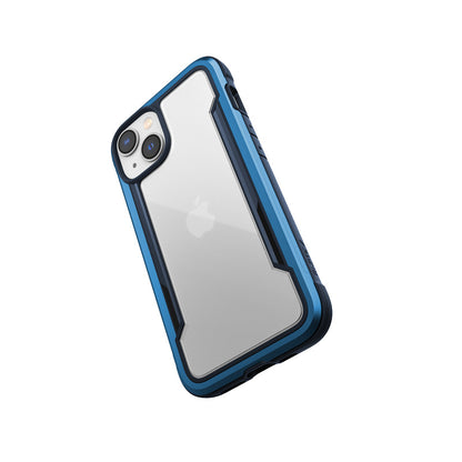 X-Doria Raptic Shield – Aliuminio dėklas, skirtas iPhone 14 (atlaiko kritimą iš 3 m aukščio) (jūros mėlyna)